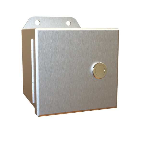 Hammond Aluminum Electrical Enclosures, 4 in H, 4 in D, 4 in W, NEMA 4X, Hinged - EJ444AL