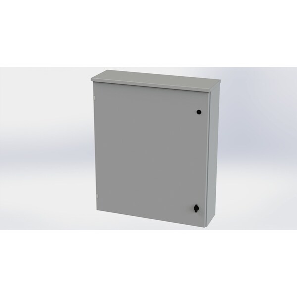 Saginaw Control & Engineering Galvanized Steel Electrical Enclosures, 36 in H, 8 in D, 30 in W, NEMA 3R, Hinged - SCE-36R3008LP