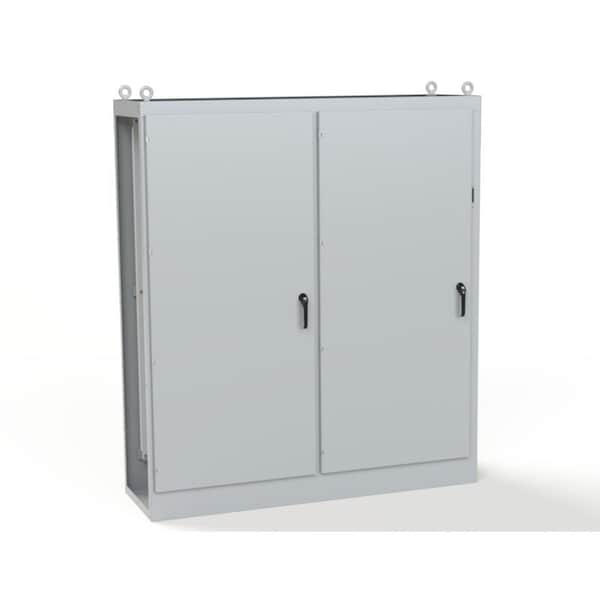 Saginaw Control & Engineering Carbon Steel Electrical Enclosures, 90 in H, 24 in D, 78-3/4 in W, NEMA 3R, 12, 13, Hinged - SCE-90XMR2D24