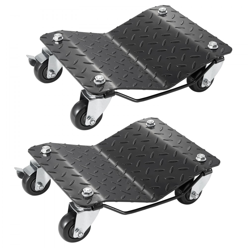 VEVOR Wheel Dolly, 3000 lbs/1360 kg Car Dollies, Wheel Dolly Car Tire Stake Set of 2 Piece, Heavy-duty Car Tire Dolly Moving Cars, Trucks, Trailers, Motorcycles, and Boats - NASLSBY215002P76DV0