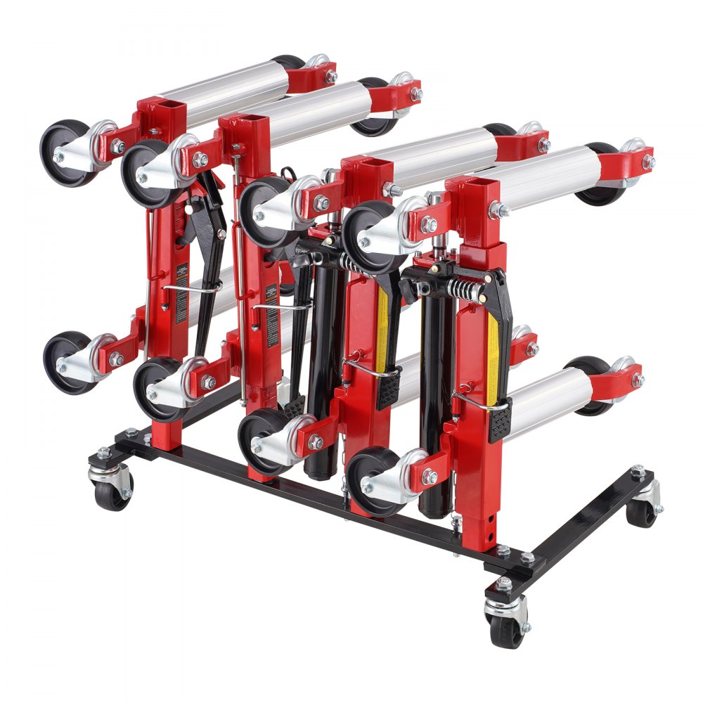 VEVOR Car Dolly Rack Hydraulic Trolley Jack Stand Organizer 4-Dolly Capacity - LSBYCCFJCF4GTF38XV0