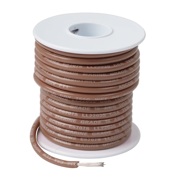 Ancor Ancor Tan 16 AWG Tinned Copper Wire - 100' - 101810