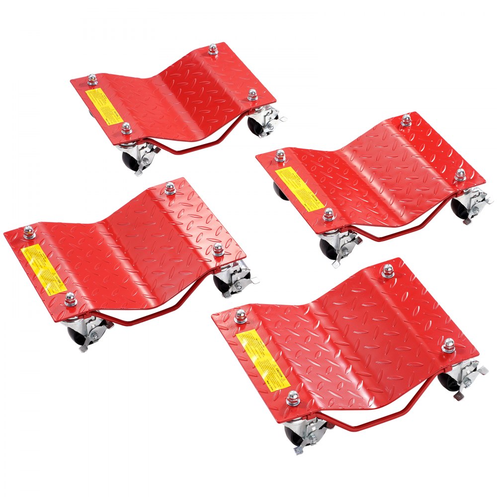 VEVOR Wheel Dolly Heavy-Duty Car Tire Stake Vehicle Moving Dolly 8000 lbs 4 Pack - NASLSBYC4J20EOR8CV0