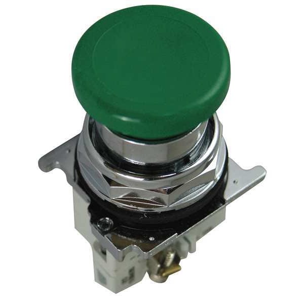 Botón pulsador no iluminado Eaton Cutler-Hammer, 30mm, verde - 10250T26G