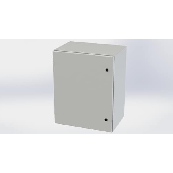 Saginaw Control & Engineering Carbon Steel Electrical Enclosures, 30 in H, 16 in D, 24 in W, NEMA 3R, 4, 12, 13, Hinged - SCE-30EL2416LPLG