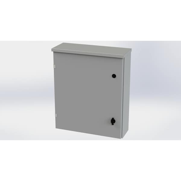 Saginaw Control & Engineering Galvanized Steel Electrical Enclosures, 24 in H, 6 in D, 20 in W, NEMA 3R, Hinged - SCE-24R2006LP