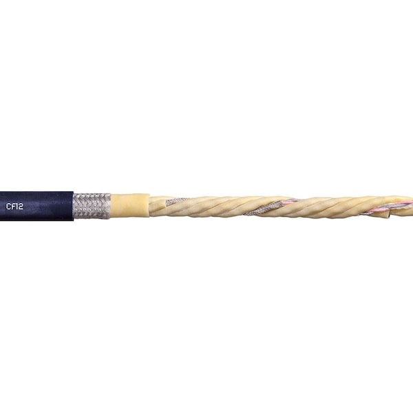 Chainflex Data Cable, TPE, 0.57 in dia, Steel Blue - CF12-05-04-02