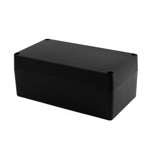 Hammond Aluminum Electrical Enclosures, 8.7 in H, 3.54 in D, 4.74 in W, NEMA 4, 4X, 6, 6P, 12, 13, Screw On - 1590Z155BK