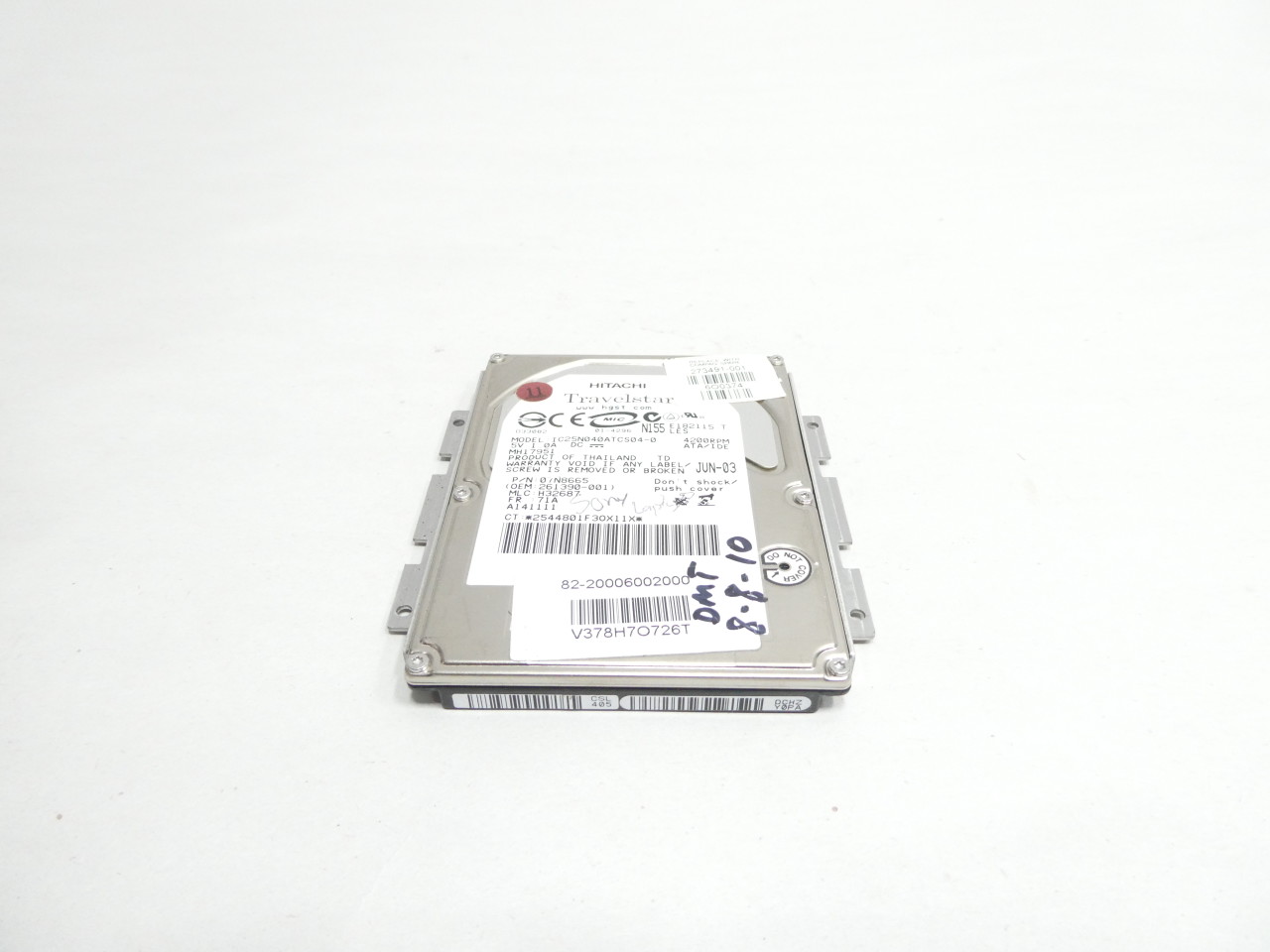 HITACHI IC25N040ATCS04-0 TRAVELSTAR 2.5IN HARD DRIVE OTHER PLC AND DCS MODULE