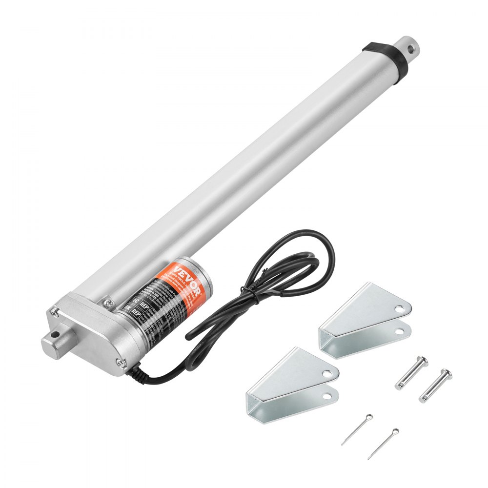 VEVOR Linear Actuator 12V 12Inch 0.55"/s High Speed 220lbs/1000N IP54 Protection - CGXXZXQ12INC9PILMV9