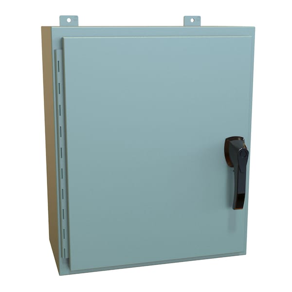 Hammond Steel Electrical Enclosures, 24 in H, 10 in D, 20 in W, NEMA 4, Hinged - HW242010GYHK