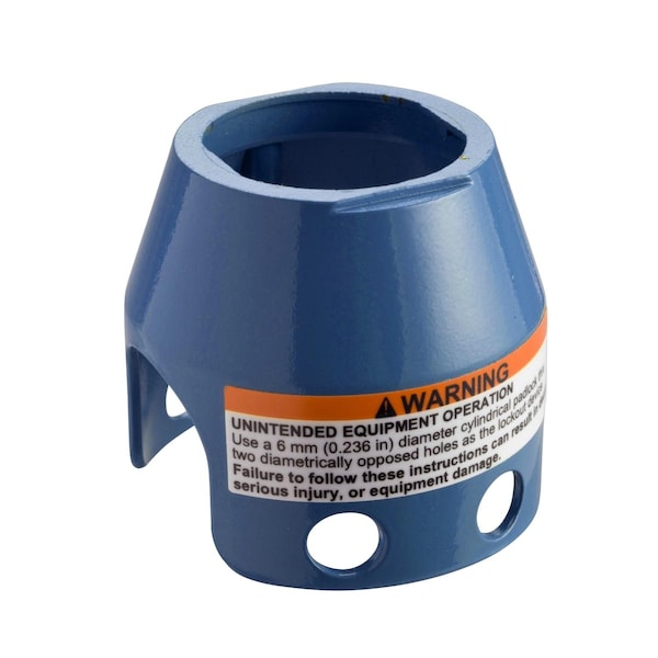Guarda candado Schneider Electric para cabeza de seta de 40mm, Harmony XB4, metal, azul - ZBZ1606