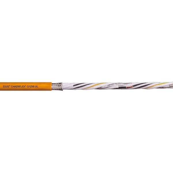 Chainflex Servo Motor Cable, 1,000 V, 0.39 in dia. - CF210-UL-15-04