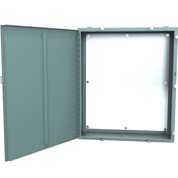 Hammond Steel Electrical Enclosures, 42 in H, 12 in D, 36 in W, NEMA 4, Hinged - 1418N4P12