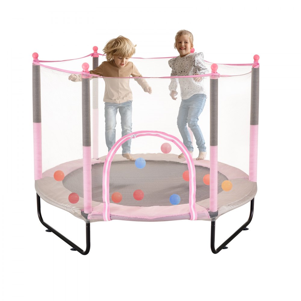 60" Trampoline for Kids Mini Toddler Trampoline with Net Indoor Outdoor - DWYXBC60YCDW7VQVTV0