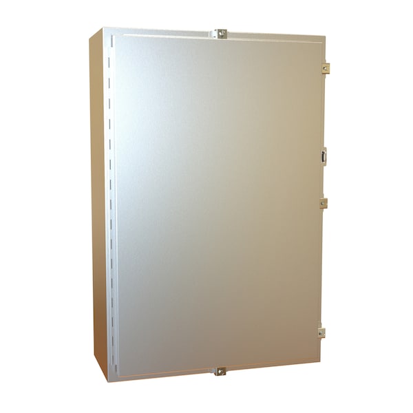 Hammond 304 Stainless Steel Electrical Enclosures, 36 in H, 10 in D, 24 in W, NEMA 4X, Hinged - 1418N4SSL10