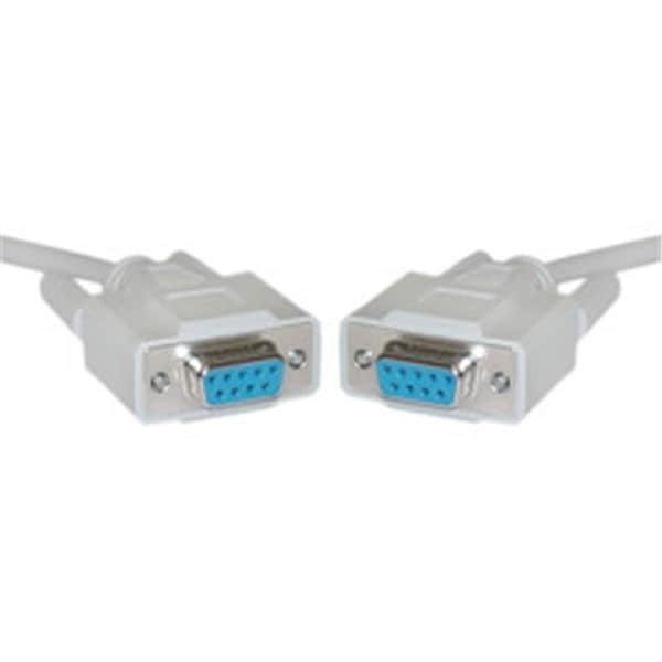Cable Wholesale CableWholesale 10D1-20406 Null Modem Cable  DB9 Female  UL rated  8 Conductor  6 foot - 10D1-20406