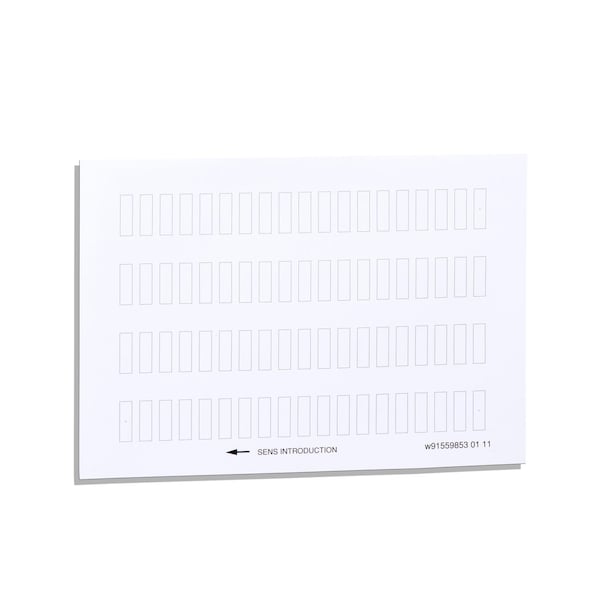 Schneider Electric Harmony XB5, Harmony XB4, hoja de 76 leyendas no marcadas de 8 x 27 mm para portalegends de 30 x 40 mm - ZBY4100