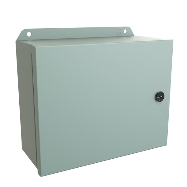 Hammond Steel Electrical Enclosures, 8 in H, 4 in D, 10 in W, NEMA 4, Hinged - EJ8104