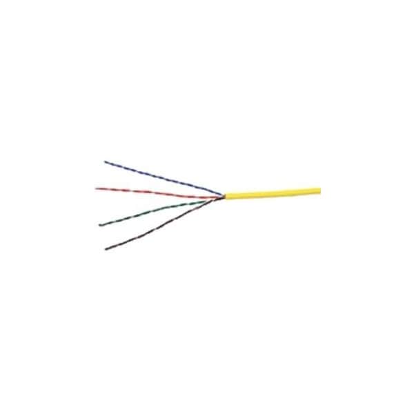Adipro 24/4 C5E CMR/FT4 YELLOW 1M BOX UL/ETL 100% COPPER - 0E-CAT5RYW