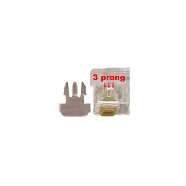 Bestlink Netware RJ45 CAT5e Plug Solid 3-Prong 50 Micron w/Inserter, 100pk - 101225