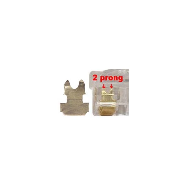 Bestlink Netware RJ45 CAT5e Plug Solid 3-Prong 50 Micron w/Inserter, 100pk - 101225