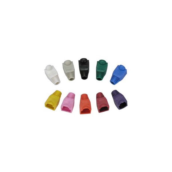 Bestlink Netware Color Boots for RJ45 Plug, Yellow, 20pk - 101301YW20