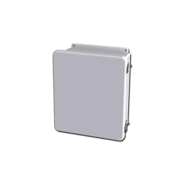 Saginaw Control & Engineering Fiberglass Reinforced Polyester Electrical Enclosures, 15.48 in H, 6.21 in D, 13.48 in W, Hinged - SCE-14127CHQRFG