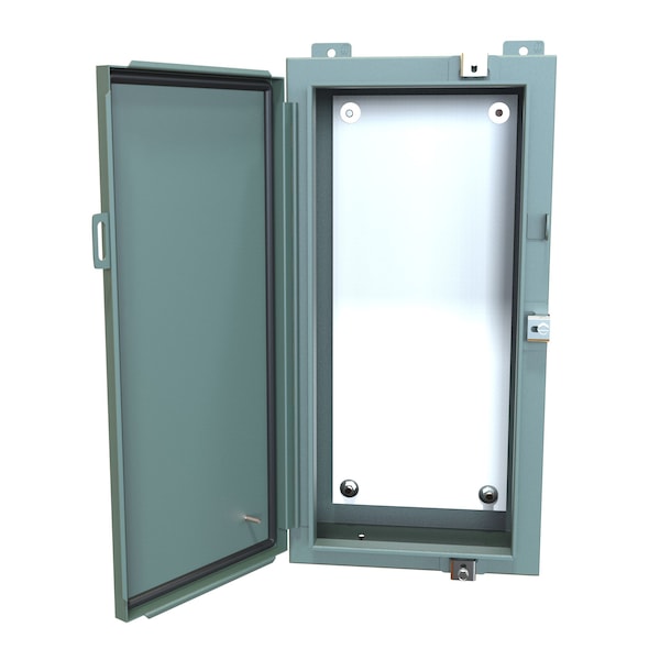Hammond Steel Electrical Enclosures, 24 in H, 6 in D, 12 in W, NEMA 4, Hinged - 1418N4AR6