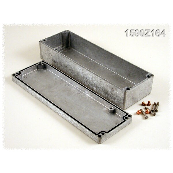 Hammond Aluminum Electrical Enclosures, 14.17 in H, 3.15 in D, 4.82 in W, NEMA 4, 4X, 6, 6P, 12, 13 - 1590Z164