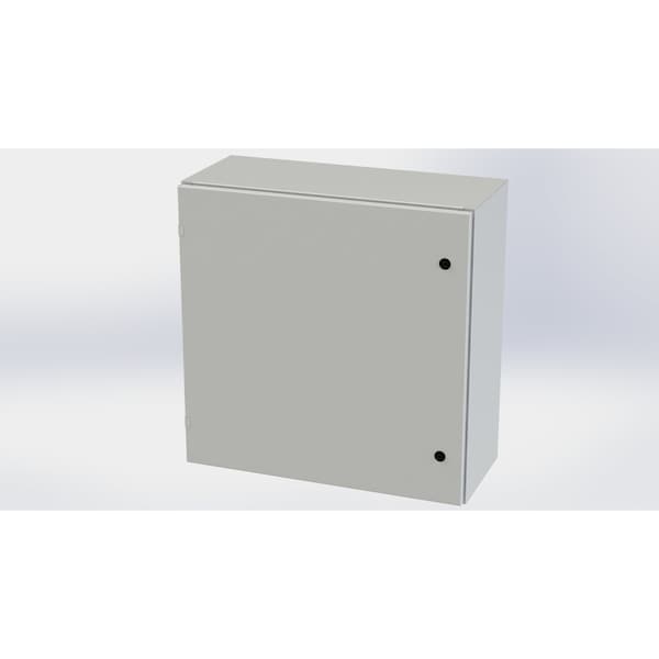Saginaw Control & Engineering Carbon Steel Electrical Enclosures, 30 in H, 12 in D, 30 in W, NEMA 3R, 4, 12, 13, Hinged - SCE-30EL3012LPLG