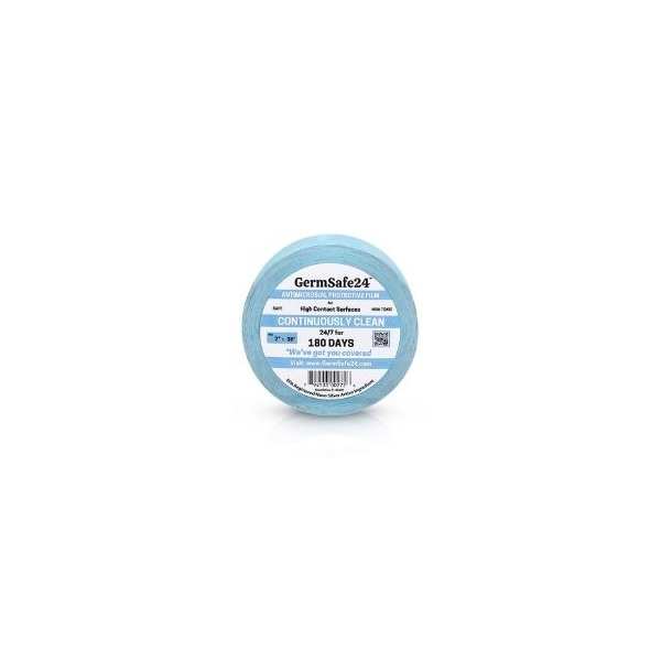 Germsafe24 Película Protectora Antimicrobiana 2"x36' - Protege por 180 días - MBAF-2x36-180