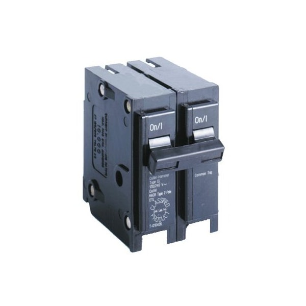 Eaton Circuit Breaker, CL Series, 50A, 2 Pole, 120/240V AC, 10kA - CL250CS