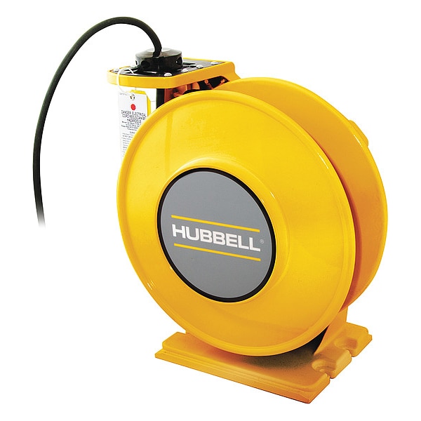 Hubbell Wiring Device-Kellems Yellow Weatherproof Reel, UL Type 4, 45 Ft, #16/4 SOW, 10 A, 600 VAC - HBLW45164