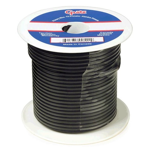 Grote Primary Wire, 16 Gauge, Black, 1000ft.Spool - 88-8002