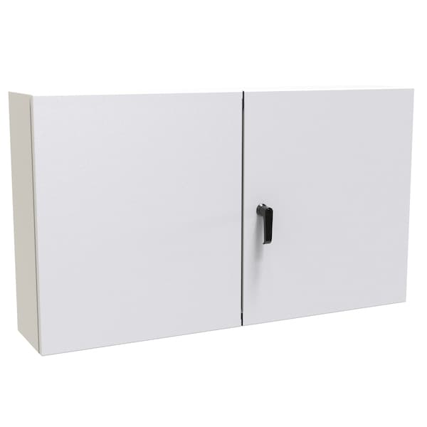 Hammond Steel Electrical Enclosures, 24 in H, 8 in D, 42 in W, NEMA 12, Hinged - EN4TD24428LG