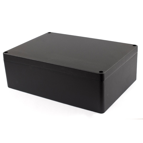 Hammond Aluminum Electrical Enclosures, 13.01 in H, 4.43 in D, 9.07 in W, NEMA 4, 4X, 6, 6P, 12, 13 - 1590Z235BK