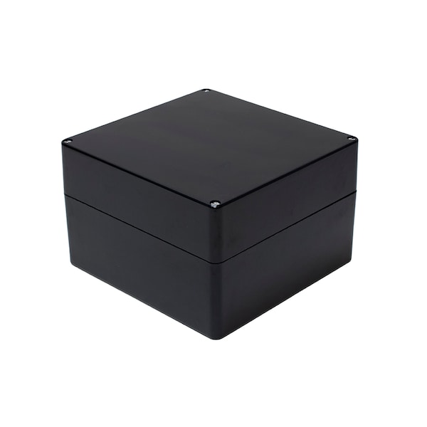 Hammond Glass Reinforced Polyester Electrical Enclosures, 10.04 in H, 6.32 in D, 9.87 in W, Screw On - 1590ZGRP235BK