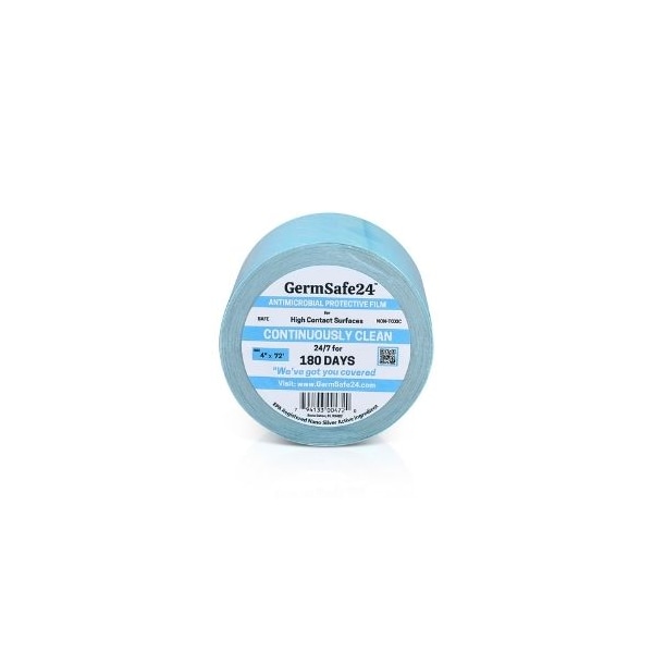 Germsafe24 Película Protectora Antimicrobiana 4"x72'-Protege por 180 días - MBAF-4x72-180