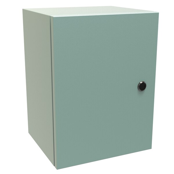 Hammond Steel Electrical Enclosures, 16 in H, 10 in D, 12 in W, NEMA 4, Hinged - EN4SD161210GY