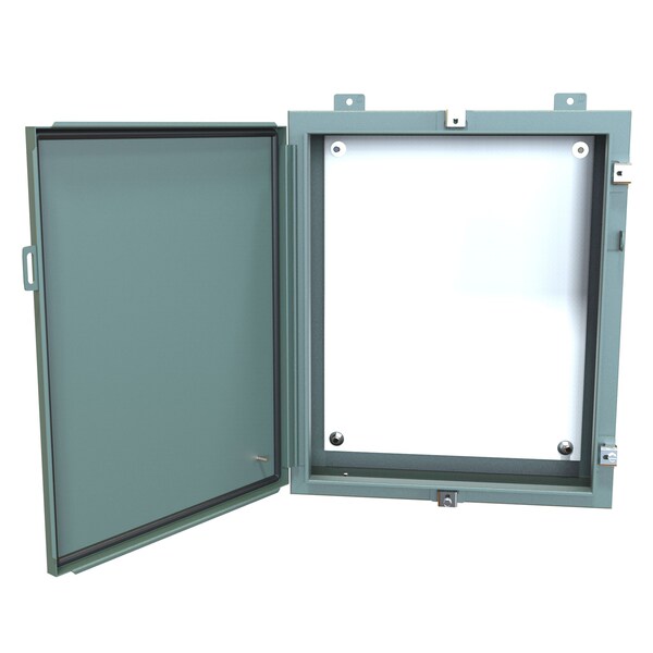Hammond Steel Electrical Enclosures, 24 in H, 6 in D, 20 in W, NEMA 4, Hinged - 1418N4E6