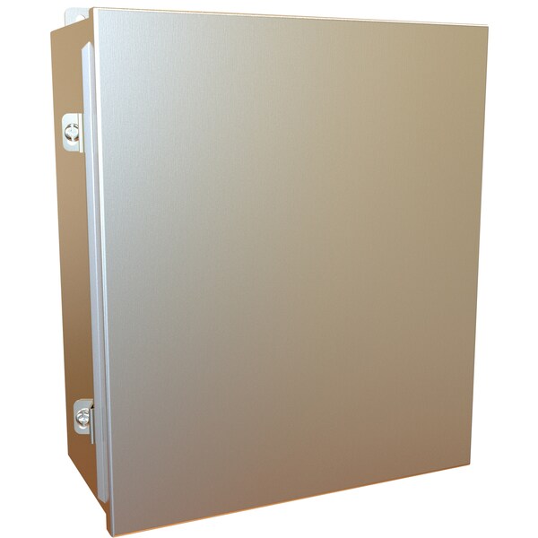 Hammond 304 Stainless Steel Electrical Enclosures, 14 in H, 6 in D, 12 in W, NEMA 4X, Lift Off - 1414N4SSM6