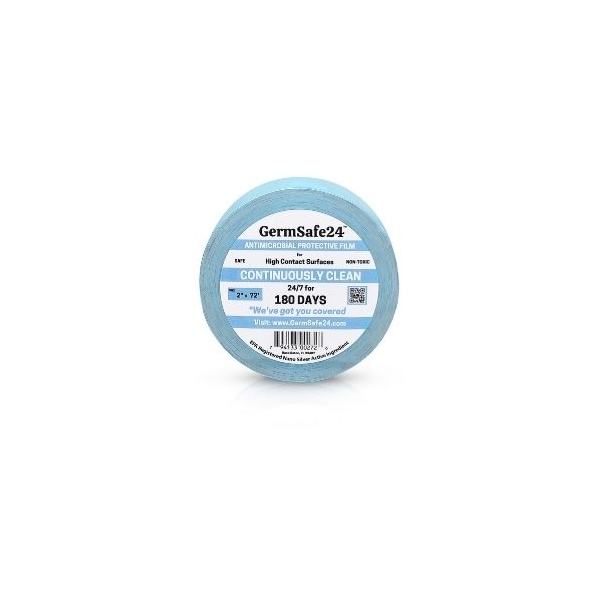 Germsafe24 GermSafe24 Película Protectora Antimicrobiana 2"x72'- Protege por 180 Días - MBAF-2x72-180