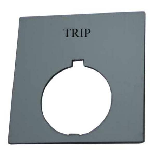Placa de Leyenda Eaton, Cuadrada, Viaje, Negra - HT8SP84