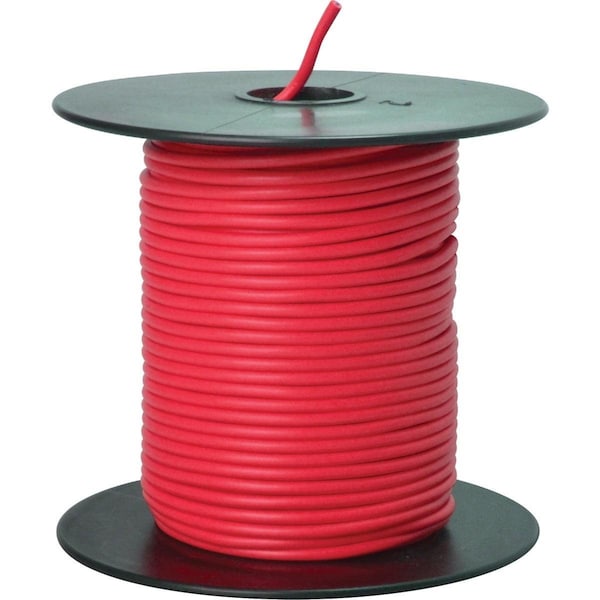 Road Power 100 Ft. 18 Ga. PVC-Coated Primary Wire, Red - 55667423
