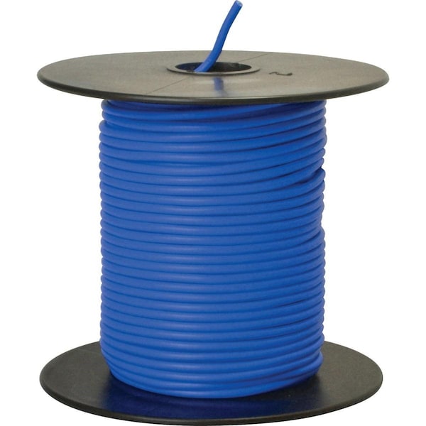 Road Power 100 Ft. 18 Ga. PVC-Coated Primary Wire, Blue - 55667623