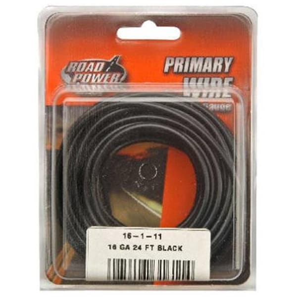 Southwire Coleman Cable 55666633 24 ft. 16 Gauge Primary Wire - Black - 115648