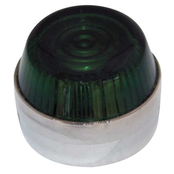 Lente indicadora piloto Eaton, 30mm, verde, de cristal - 10250TC8N