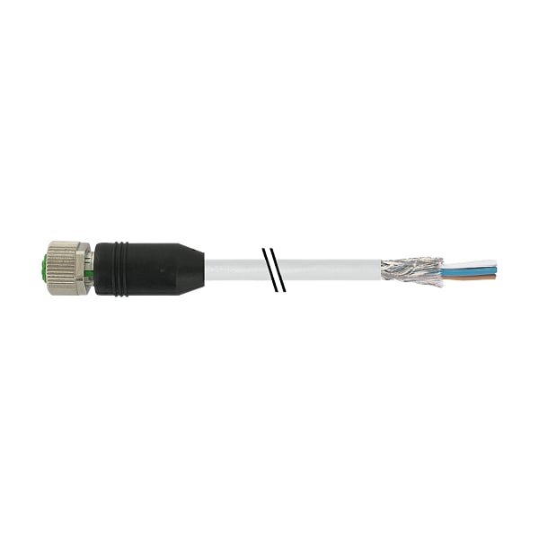 Murr Elektronik M12 FEMALE 0° SHIELDED, PUR 4X0.34 shielded GRAY, UL/CSA 2m - 7000-13201-3350200