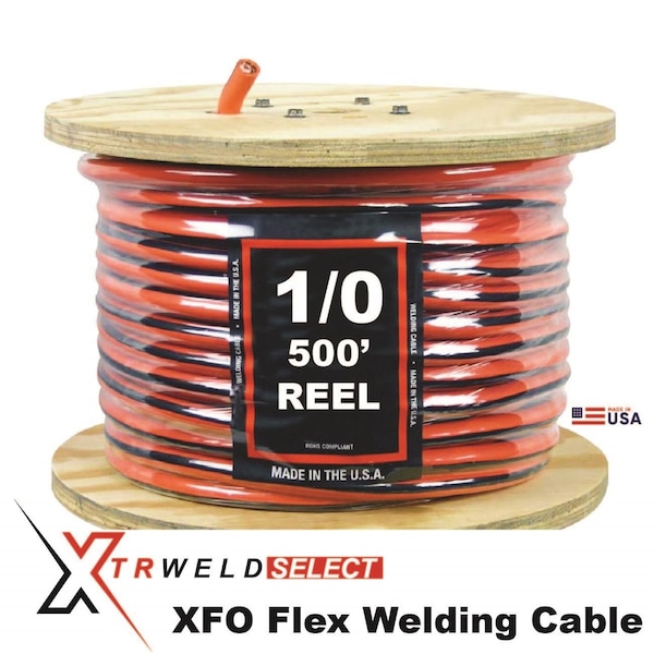 Xtrweld WCS1/0XFO-500 Select Welding Cable, XFO, 600V, 1/0 AWG, 500', Priced per Foot - UF0505